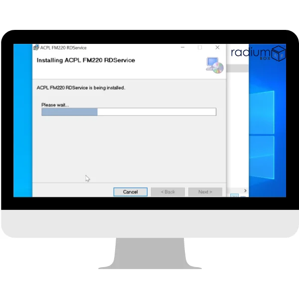 Step 4: ACPL FM220 RD Service Support Tool installation can be done by clicking "Next".